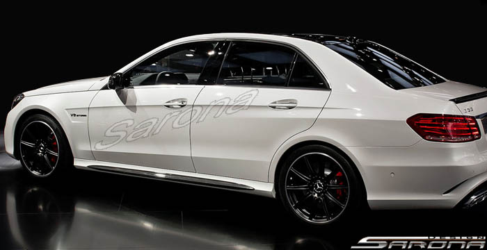 Custom Mercedes E Class  Sedan Side Skirts (2014 - 2016) - $650.00 (Part #MB-058-SS)